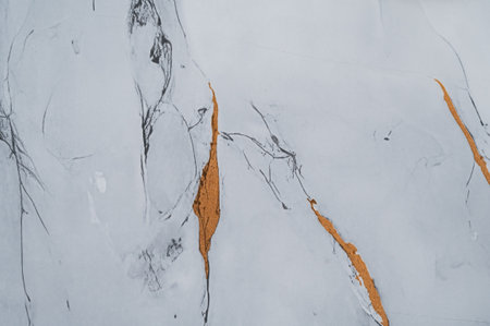 White golden natural marble texture.の写真素材