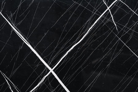 Black marble is a natural pattern for the background.の写真素材