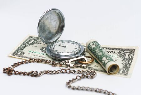 Time is money, clockの写真素材