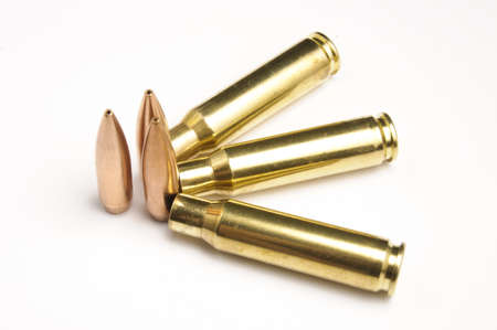 Rifle bullets separated