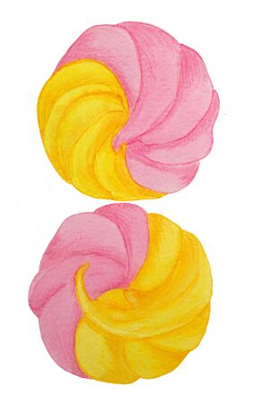 watercolor candy, sweet, color, fruit, children's illustration, sketchの写真素材