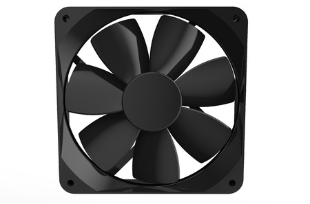 computer cooler  isolated on white backgroundの写真素材
