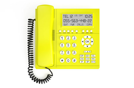 IP Telephone  isolated on white backgroundの写真素材