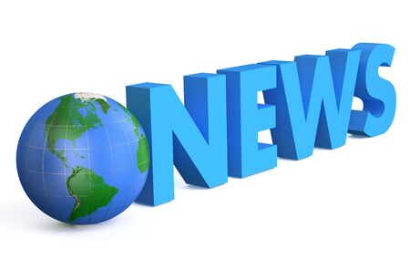 World news symbol isolated on white backgroundの写真素材