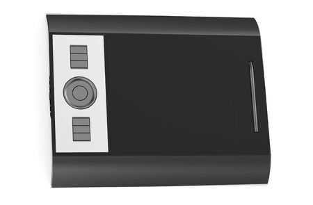 graphics pad closeup isolated on white backgroundの写真素材