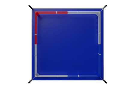 Boxing Ring isolated on white backgroundの写真素材