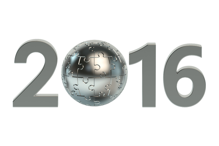 2016 concept isolated on white background