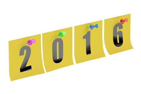 Happy new year start office 2016 concept