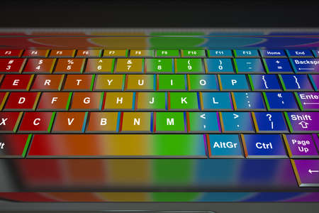 laptop keyboardの写真素材