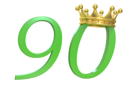 90 years of Queen, 3D rendering
