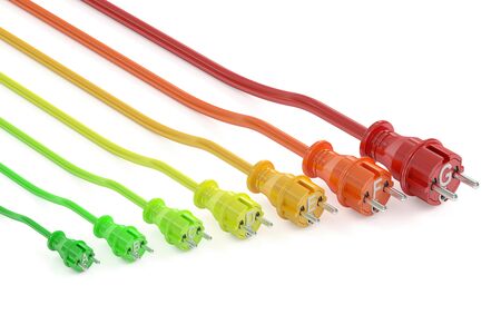 saving energy consumption concept, 3D rendering