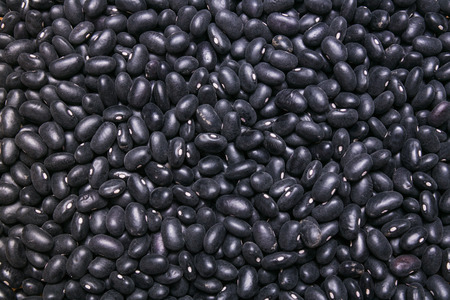 black bean background, backdrop or textureの写真素材