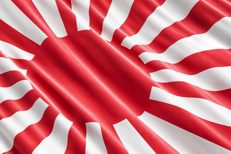 Imperial Japanese Army flag background, 3D renderingの写真素材