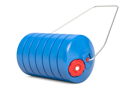 Water Roller, 3D rendering isolated on white backgroundの写真素材