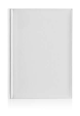 Hard-cover diary isolated on whiteの写真素材
