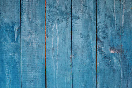 Blue wooden background from boardsの写真素材