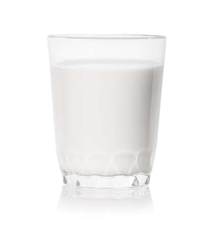 Low glass of milkの写真素材