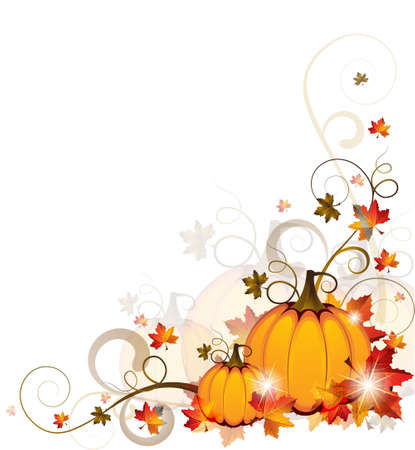 Background with Pumpkinsのイラスト素材
