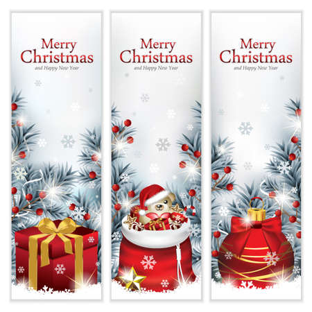 Trendy Christmas Bannersのイラスト素材