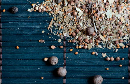 A mixture of several spices.の写真素材