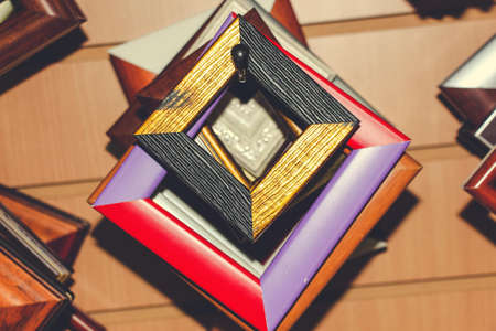 Photo frames in which you can put a photo of your best moments of life, they will always remind you.の写真素材