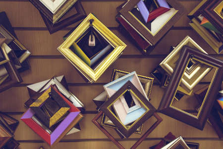 Photo frames in which you can put a photo of your best moments of life, they will always remind you.の写真素材