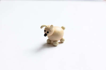 Made of plasticine. She is a very nice and friendly pet.の写真素材