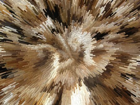 Background of the brown and white explosionの写真素材