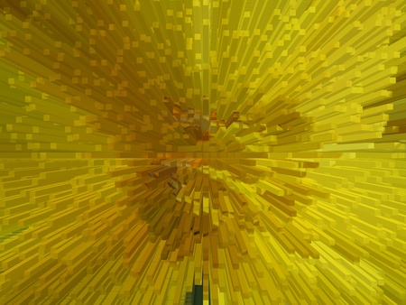 The image of unusual yellow background in the spaceの写真素材