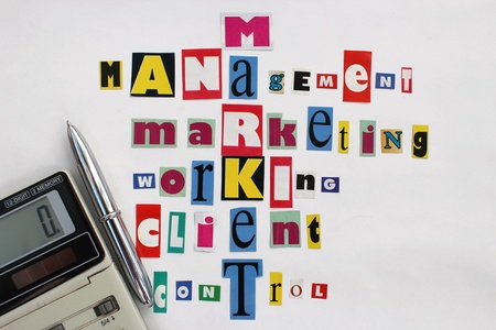 image of the main components of market and businessの写真素材