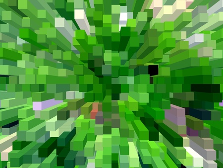 Image of green abstract background with strips