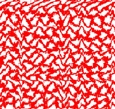 pattern from red abstract textures and white spotsの写真素材