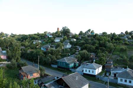 beautiful view to the house-tops in Novgorod-Severskiy