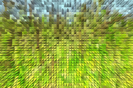 creative abstract green pattern like an explosionの写真素材