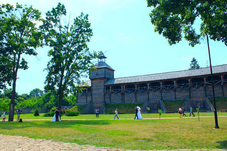 Baturyn Citadel. Ancient Slavonic architecture of fortress
