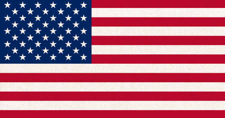 Flag of USA. American flag on fabric surface. fabric texture. national symbol. United States of...