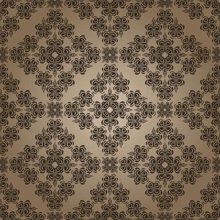 vector seamless vintage retro patternのイラスト素材