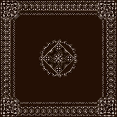 vector eastern style decorative patternのイラスト素材