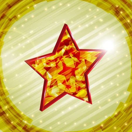  3d christmas  starのイラスト素材