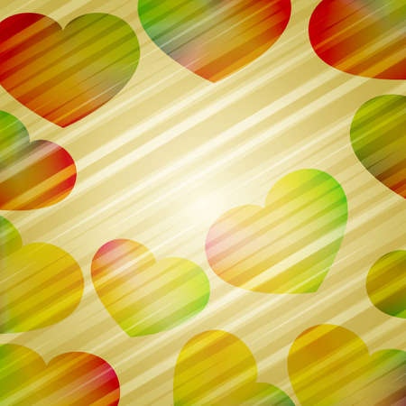  background with bright heartsのイラスト素材