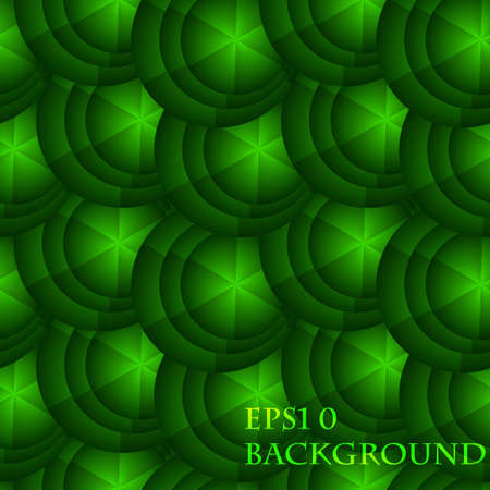 abstract seamless background with green circlesのイラスト素材
