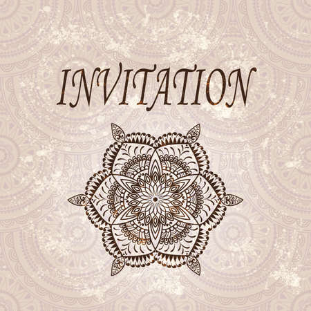 eps 10, vector hand drawn flower  seamless grunge  background のイラスト素材