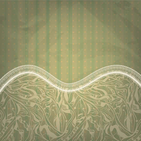 vector vintage greeting card with place for your textr, old paper textureのイラスト素材