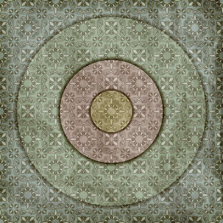 seamless retro  pattern on crumples paper