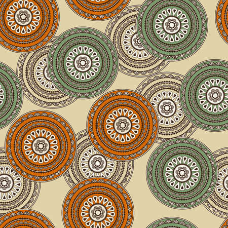 seamless background in oriental style, elements can be used separatelyのイラスト素材