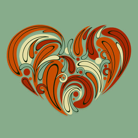 stylized heartのイラスト素材