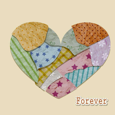 vector vintage valentinesのイラスト素材