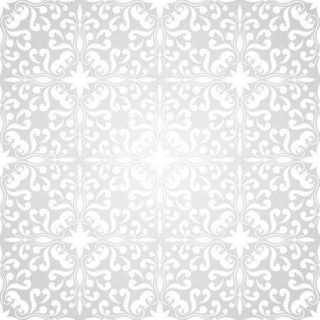 vector seamless floral wallpaper pattern on gradient backgroundのイラスト素材