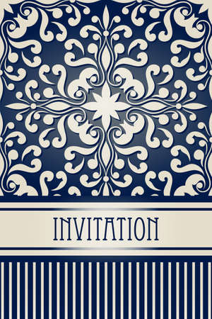 vector vintage invitationのイラスト素材