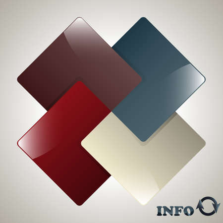 vector infographic template, place for your dataのイラスト素材